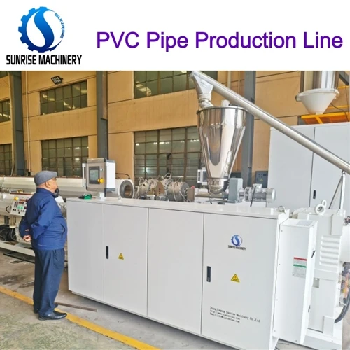 Client Satisfied With High-Speed PVC Pipe Extrusion Line, Orders More Plastic...